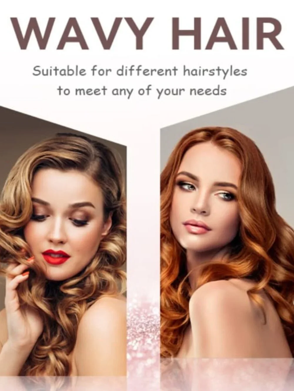 Miniluck Heatless Hair Curler - Upgraded Design for Natural Waves Baby Pink New